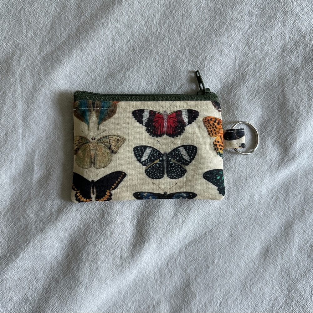 Butterfly Print Coin Pouch